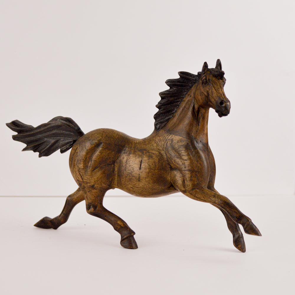 Horse Wood Carving Sculpture