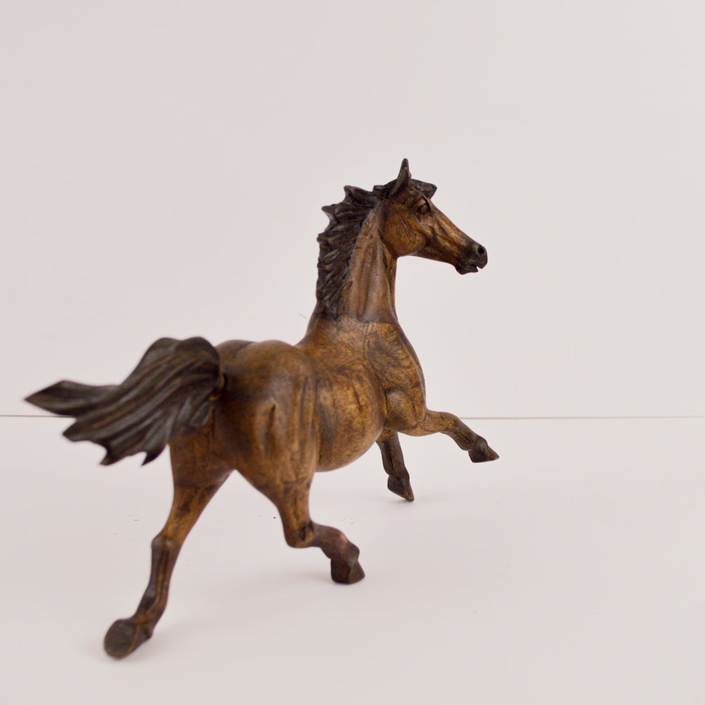 Horse Wood Carving Sculpture