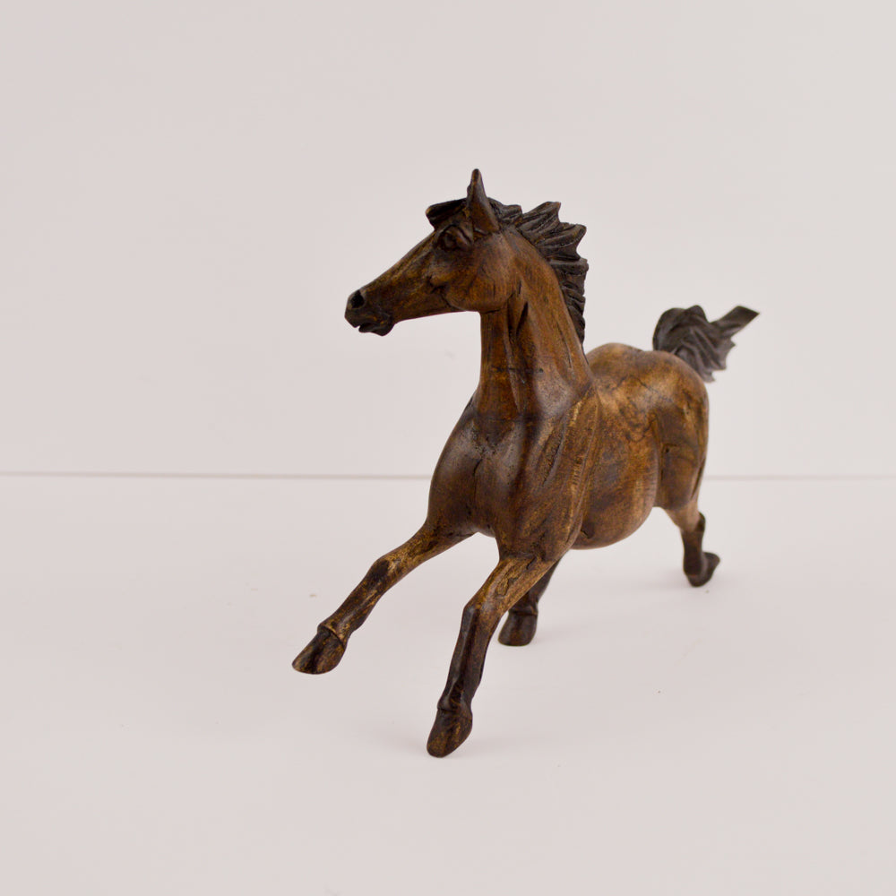 Horse Wood Carving Sculpture