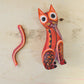 Alebrije Cat Oaxacan Wood Carving - magiamexica.com