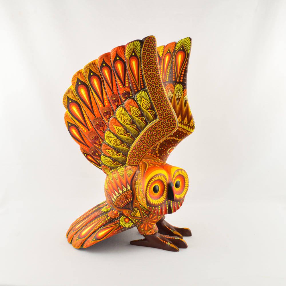 Alebrije Owl Oaxacan Wood Carving - magiamexica.com