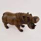 Hippo Wood Carving Sculpture