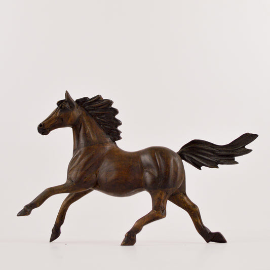 Horse Wood Carving Sculpture