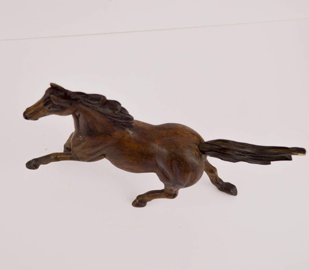 Horse Wood Carving Sculpture