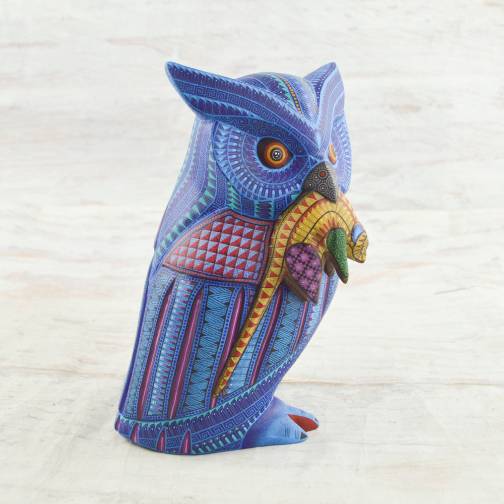 Owl Alebrije Oaxacan Wood Carving - magiamexica.com