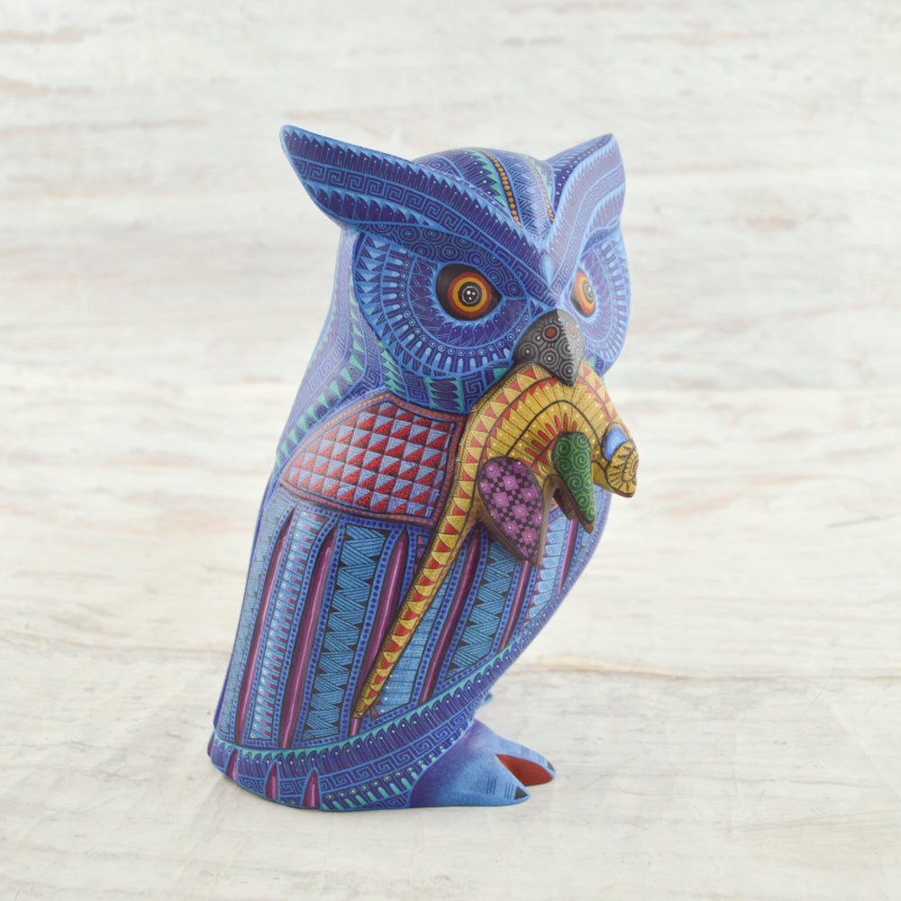 Owl Alebrije Oaxacan Wood Carving - magiamexica.com