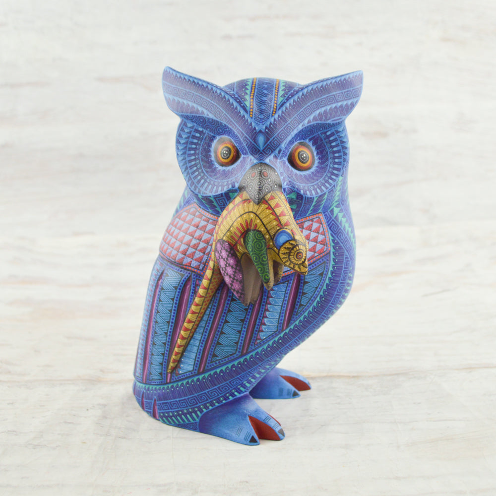 Owl Alebrije Oaxacan Wood Carving - magiamexica.com