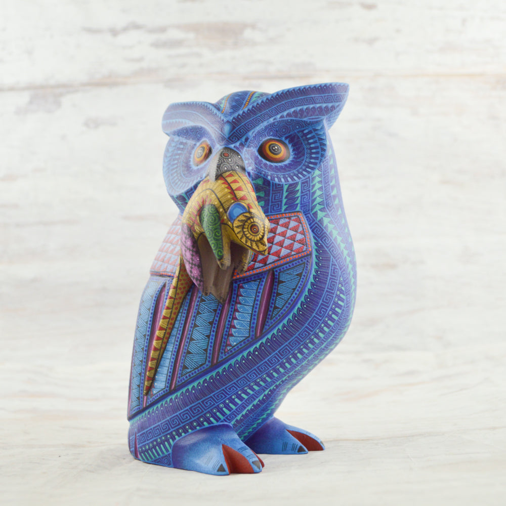 Owl Alebrije Oaxacan Wood Carving - magiamexica.com