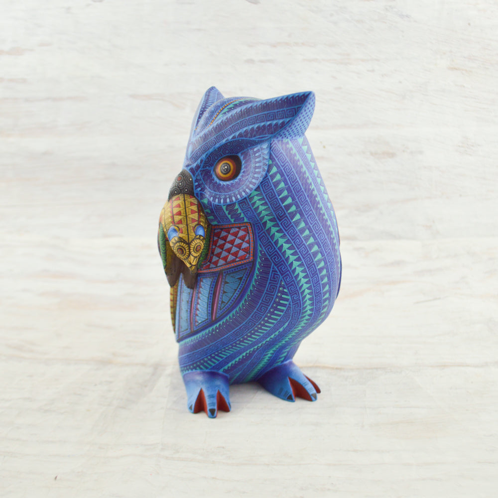 Owl Alebrije Oaxacan Wood Carving - magiamexica.com