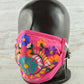 Face Mask Pink - Alebrije Huichol Mexican Folk art magiamexica.com