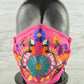 Face Mask Pink - Alebrije Huichol Mexican Folk art magiamexica.com