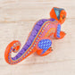 Alebrije Oaxacan Wood Carving Chameleon - Magia Mexica