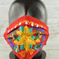 Face Mask Red - Alebrije Huichol Mexican Folk art magiamexica.com