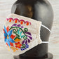 Face Mask White - Alebrije Huichol Mexican Folk art magiamexica.com