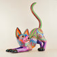 Alebrije Oaxacan Wood Carving Cat - Magia Mexica