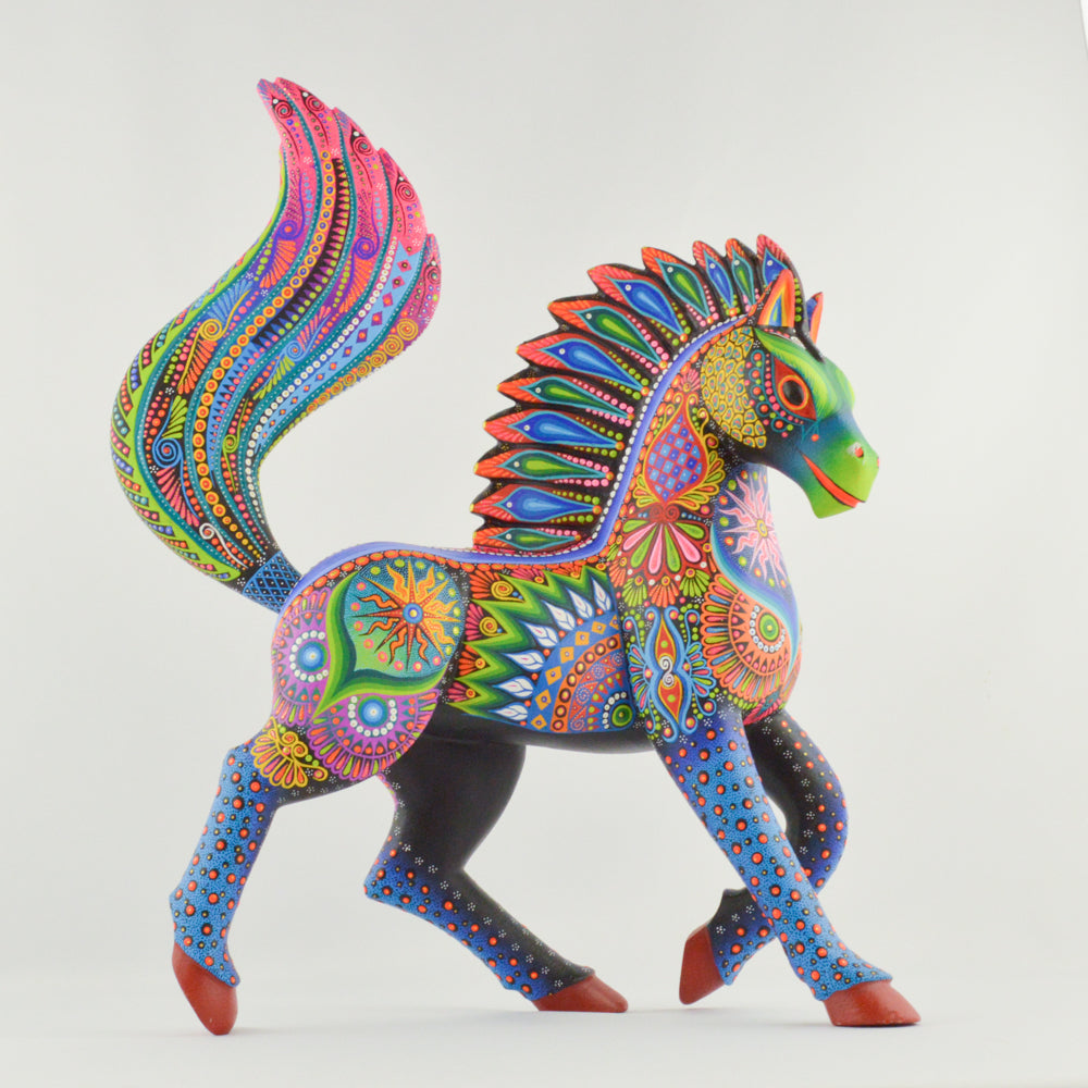 Horse Alebrije Oaxacan Wood Carving - magiamexica.com