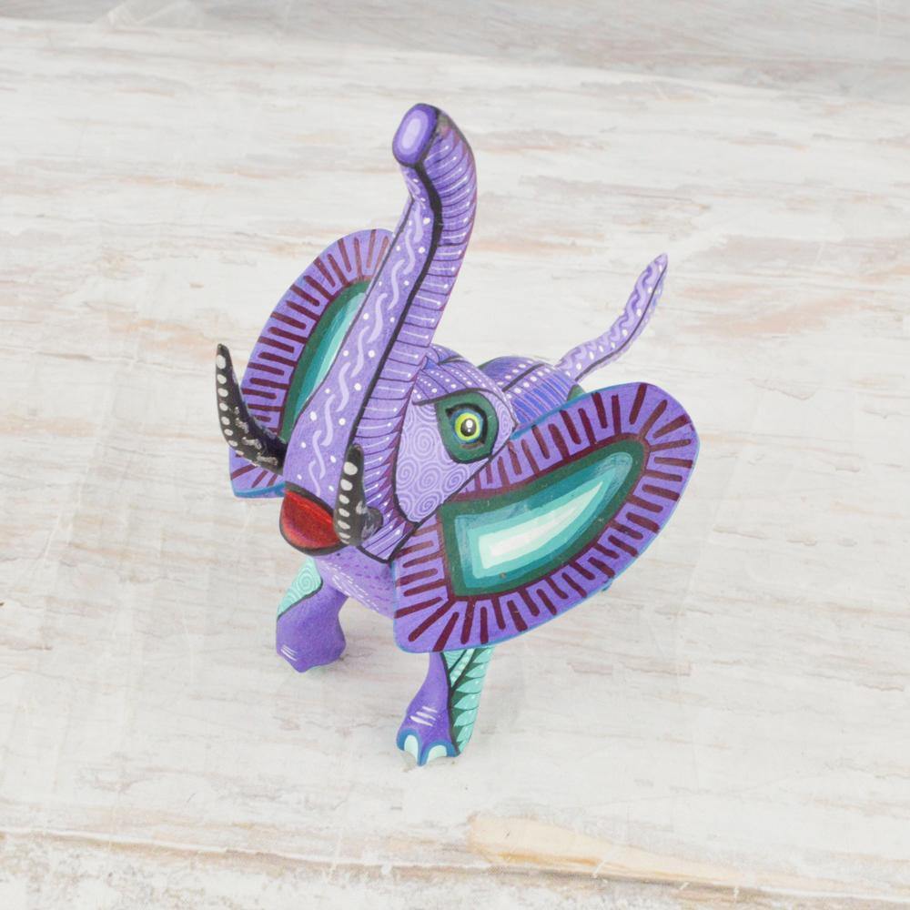 Alebrije Oaxacan Wood Carving Elephant - Magia Mexica