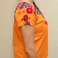 Embroidered Mexican Blouse | Amber - Alebrije Huichol Mexican Folk art magiamexica.com