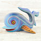 Alebrije Oaxacan Wood Carving Whale  - Magia Mexica