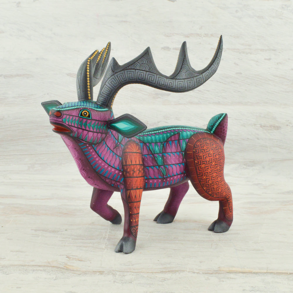 Deer Alebrije Oaxacan Wood Carving - magiamexica.com