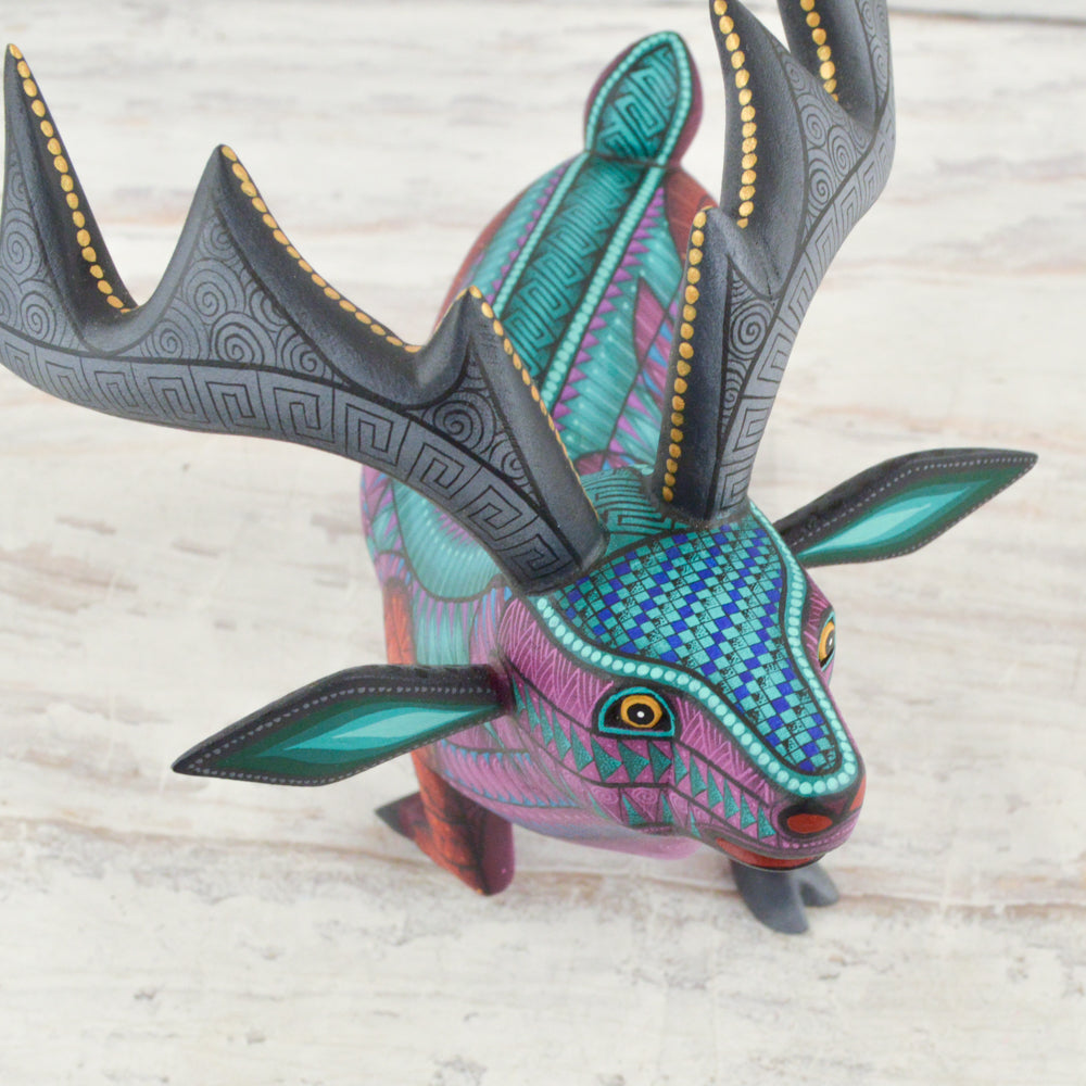 Deer Alebrije Oaxacan Wood Carving - magiamexica.com