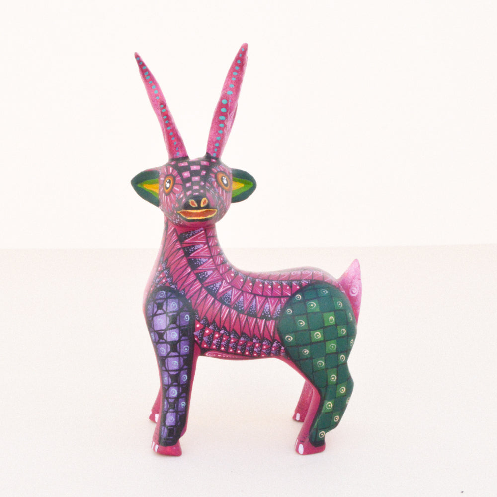 Deer Alebrije Oaxacan Wood Carving  - Magia Mexica