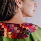 Embroidered Mexican Blouse | Flowers - Alebrije Huichol Mexican Folk art magiamexica.com