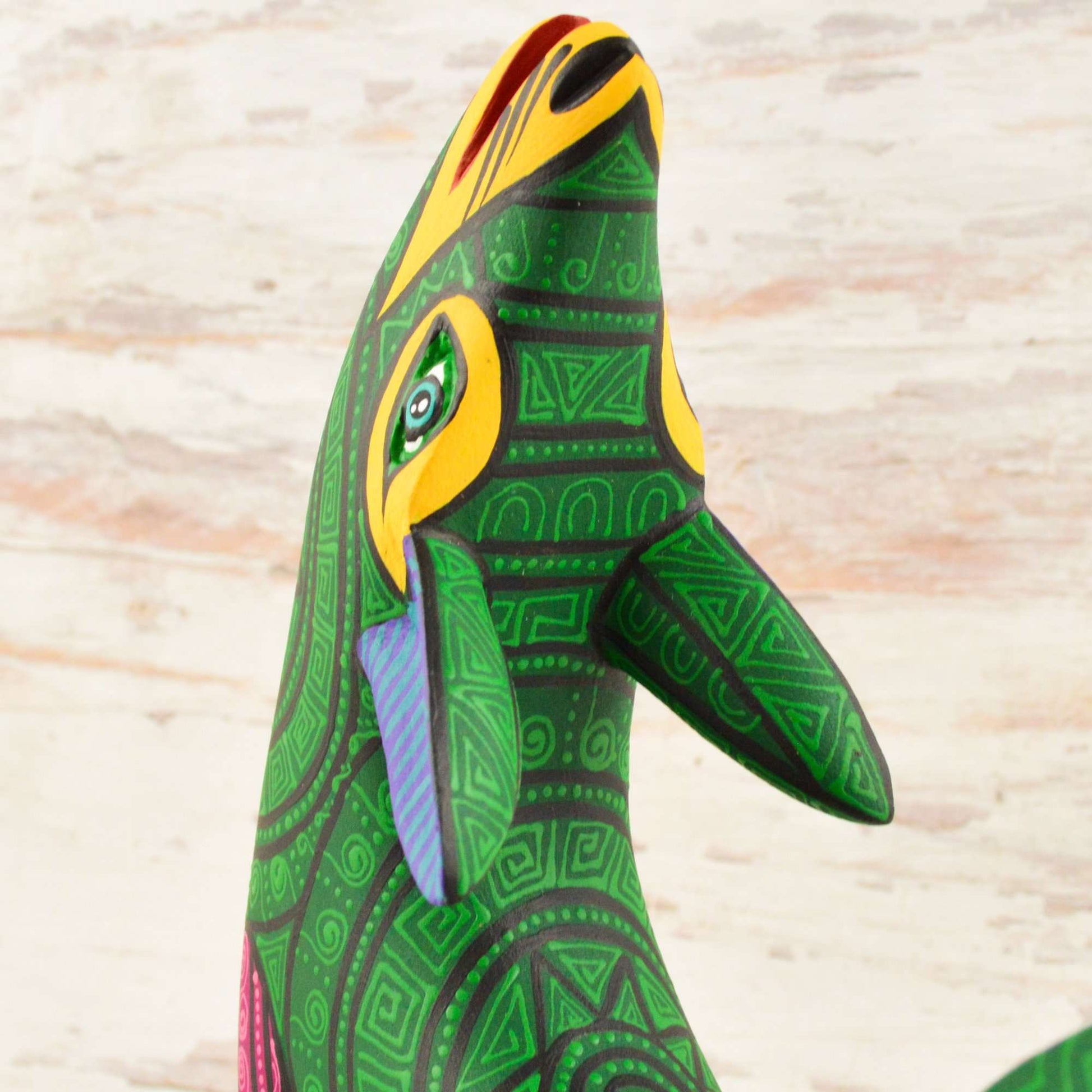 Wolf Alebrije Oaxacan Wood Carving - Alebrije Huichol Mexican Folk art magiamexica.com